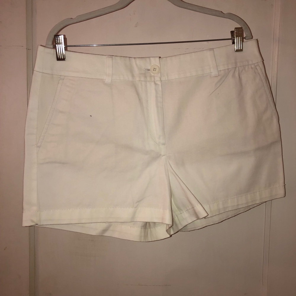 White 4 in. inseam shorts.  LOFT OUTLET